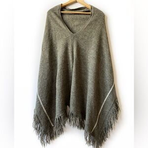 Noonday Collection 100% Alpaca Poncho Sweater